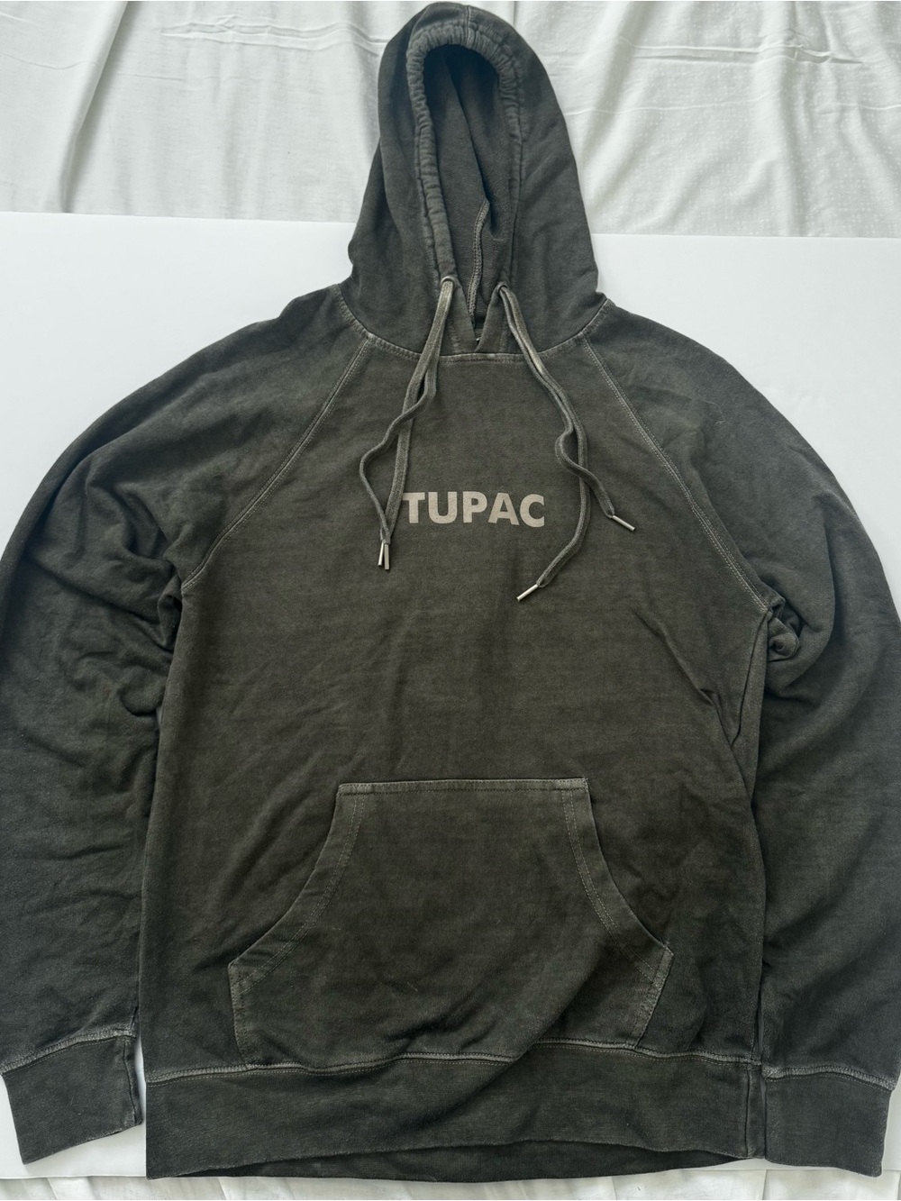 Bravado Olive Green 'TUPAC' Graphic Hoodie